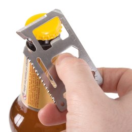 Karta przeżycia otwieracz do piwa puszek nóż śrubokręt linijka