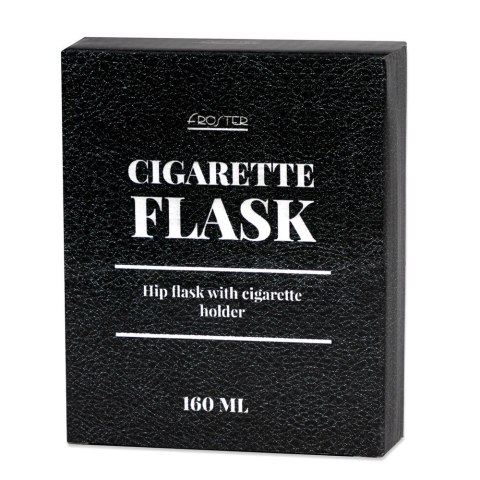 Piersiówka palacza ze schowkiem na papierosy